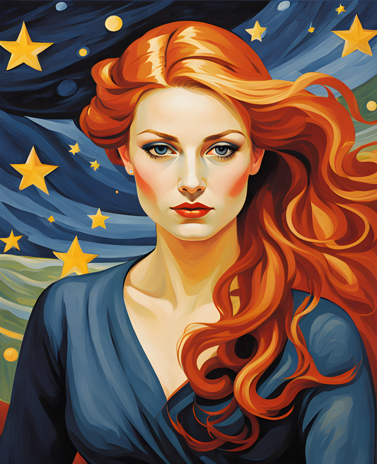 The Woman Who Picks Stars Collection PD (1) - Van-Go Paint-By-Number Kit