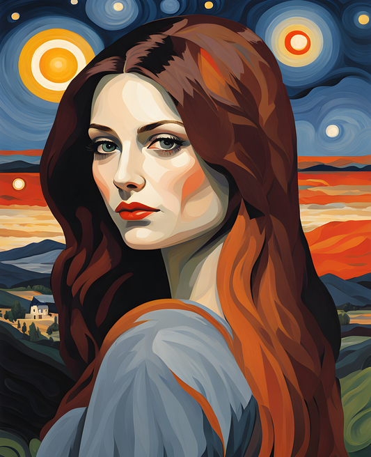 The Woman Who Picks Stars Collection PD (22) - Van-Go Paint-By-Number Kit
