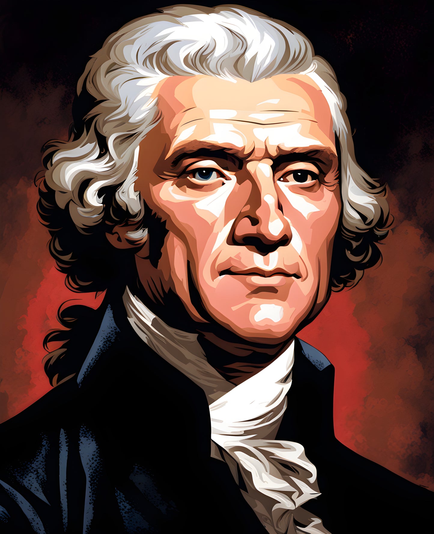 USA Presidential Portraits PD (16) - Thomas Jefferson - Van-Go Paint-By-Number Kit