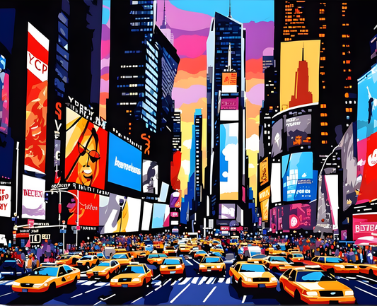 Times Square NYC Collection PD (1) - Van-Go Paint-By-Number Kit