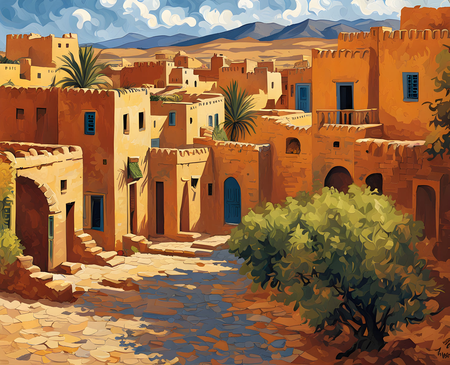 Morocco Collection PD (89) - Tinghir - Van-Go Paint-By-Number Kit