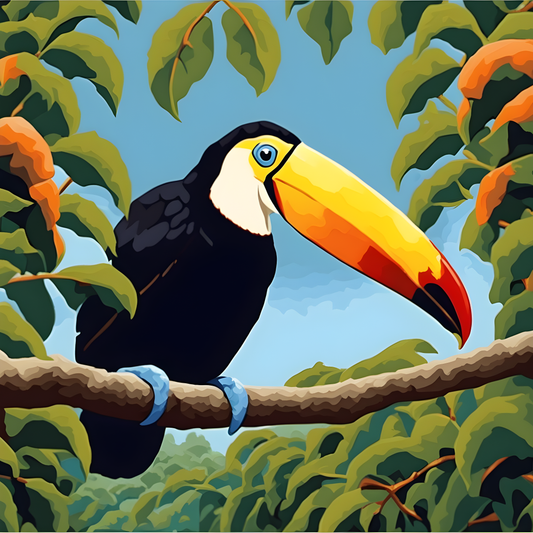 Brazil Collection OD (4) - Toco Toucan - Van-Go Paint-By-Number Kit