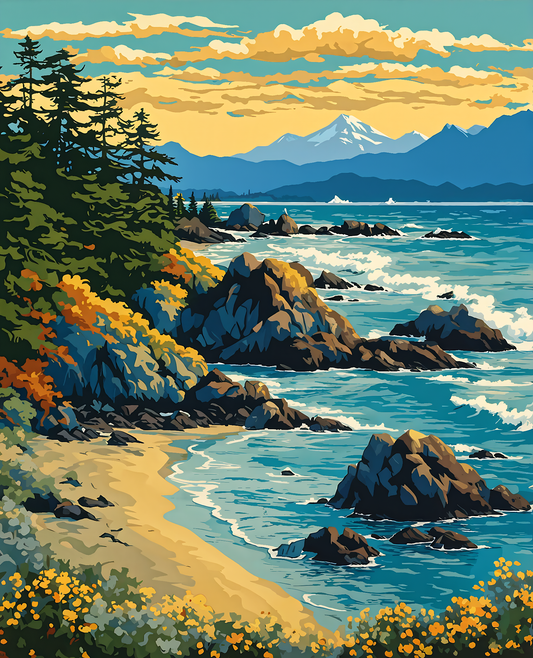 Canada Collection - Tofino, British Columbia (2) - Van-Go Paint-By-Number Kit