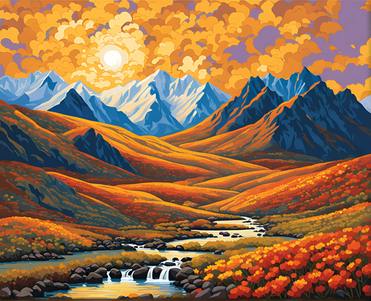 Canada Collection - Tombstone Territorial Park, Yukon Territory (38) - Van-Go Paint-By-Number Kit