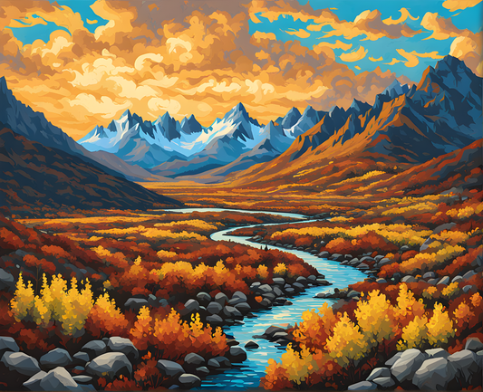 Canada Collection - Tombstone Territorial Park, Yukon Territory (39) - Van-Go Paint-By-Number Kit