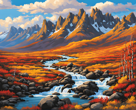 Canada Collection - Tombstone Territorial Park, Yukon Territory (40) - Van-Go Paint-By-Number Kit