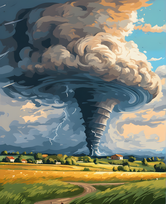 Tornado (1) - Van-Go Paint-By-Number Kit