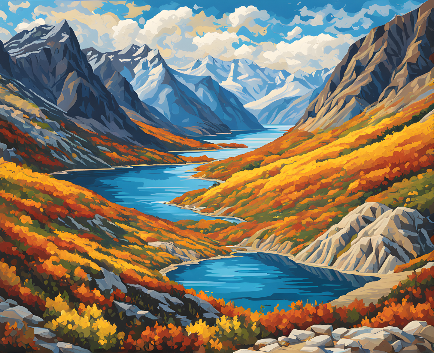 Canada Collection - Torngat Mountains, Newfoundland (50) - Van-Go Paint-By-Number Kit