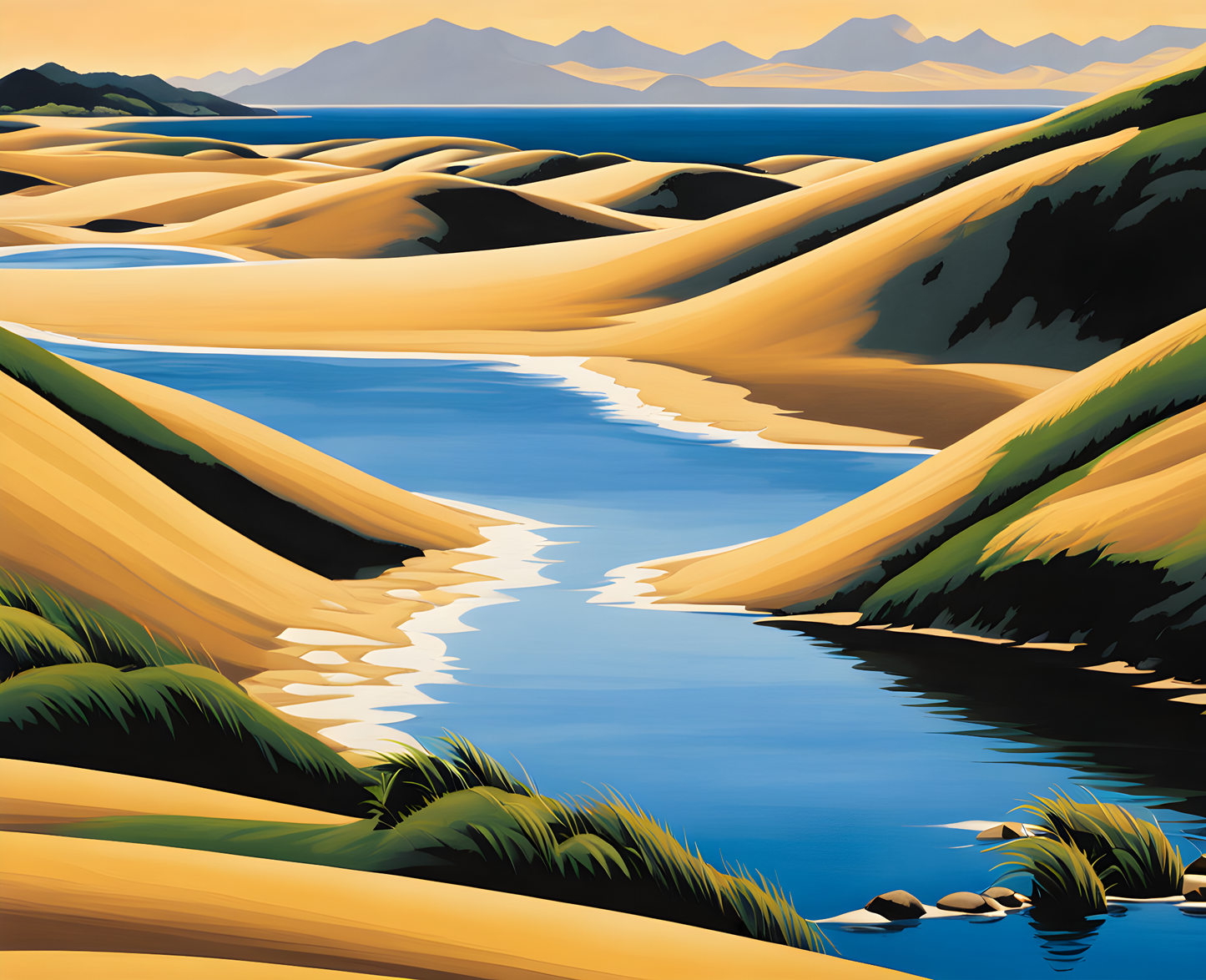 Japan Collection PD (29) - Tottori Sand Dunes - Van-Go Paint-By-Number Kit