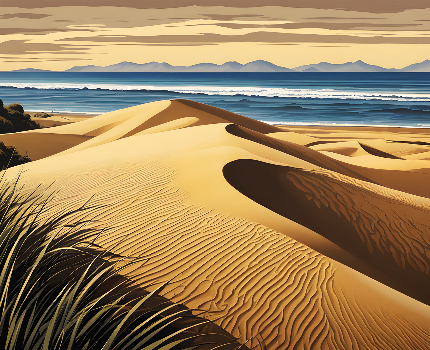 Japan Collection PD (31) - Tottori Sand Dunes - Van-Go Paint-By-Number Kit