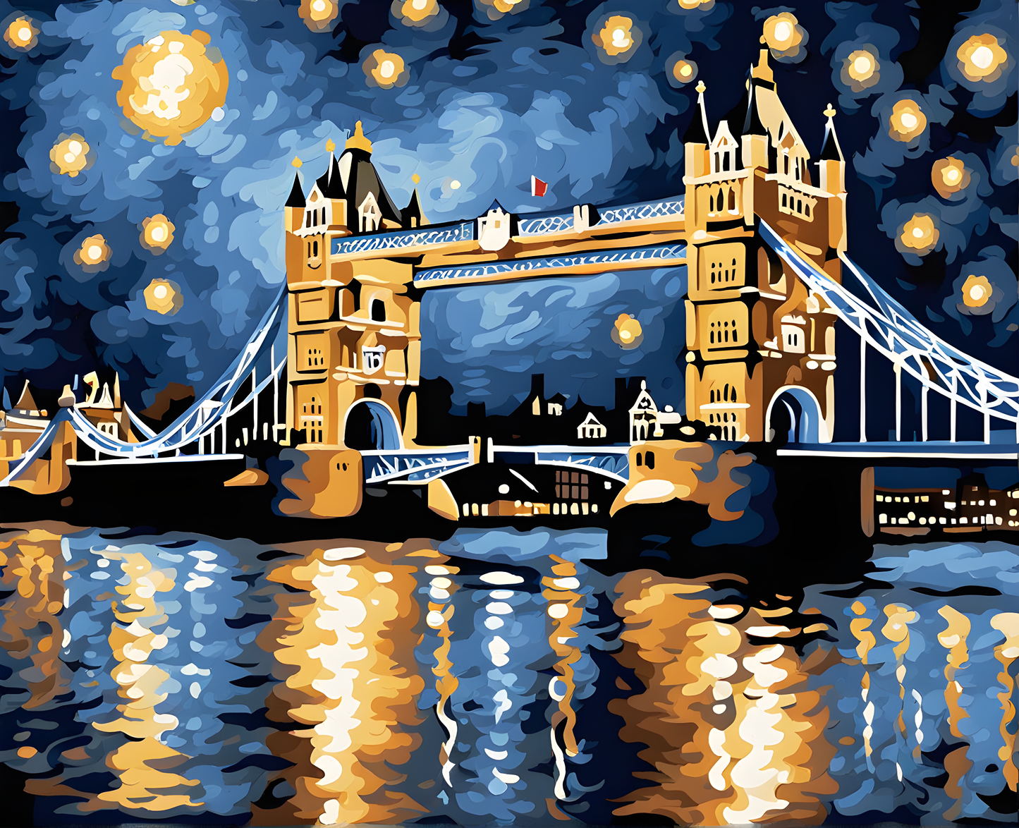 London Collection PD (23) - Tower Bridge - Van-Go Paint-By-Number Kit