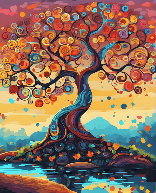 Tree of Life (4) - Van-Go Paint-By-Number Kit
