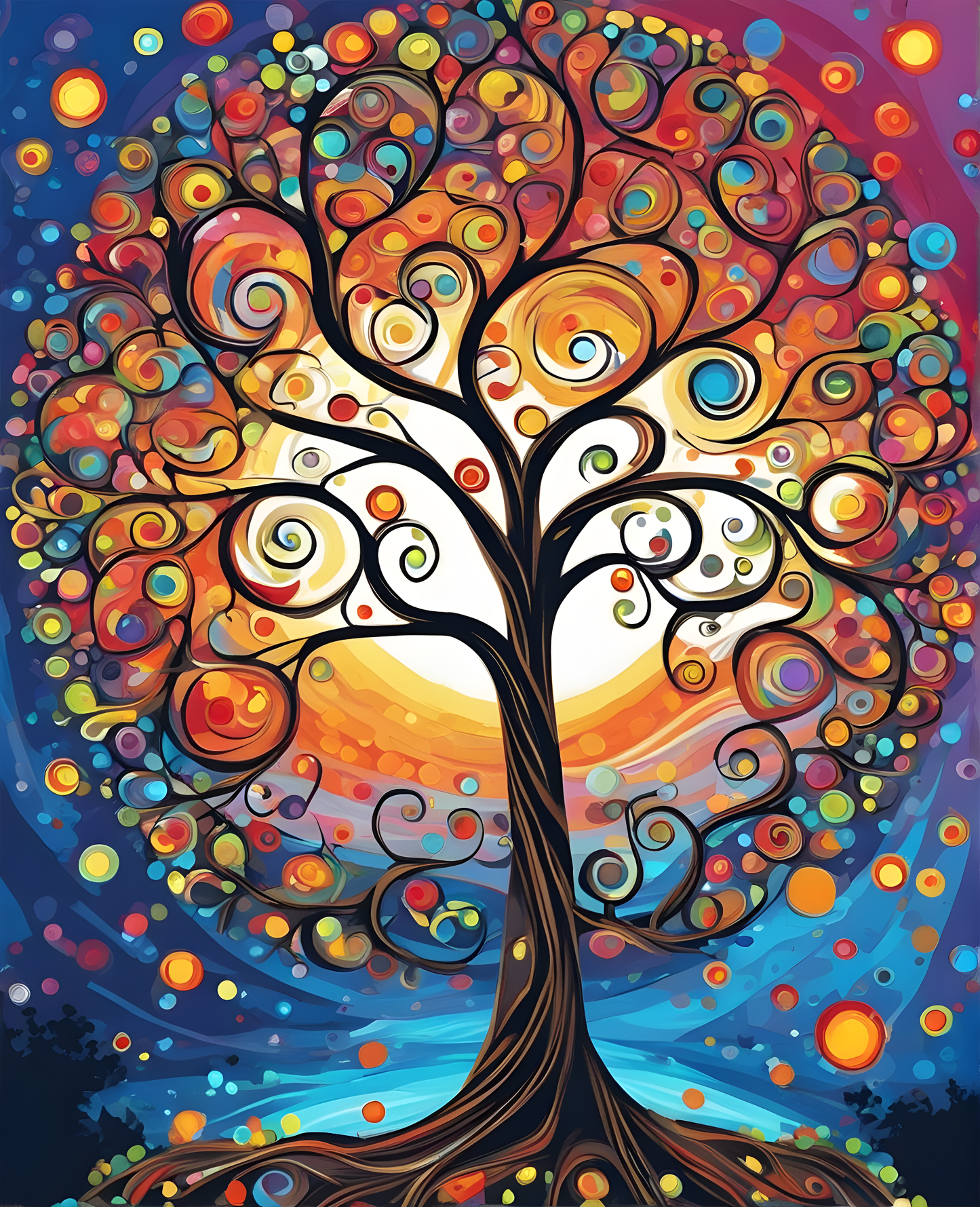 Tree of Life (6) - Van-Go Paint-By-Number Kit