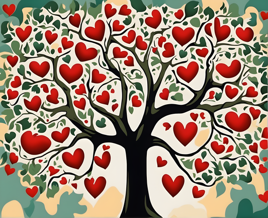 Tree of Love (2) - Van-Go Paint-By-Number Kit
