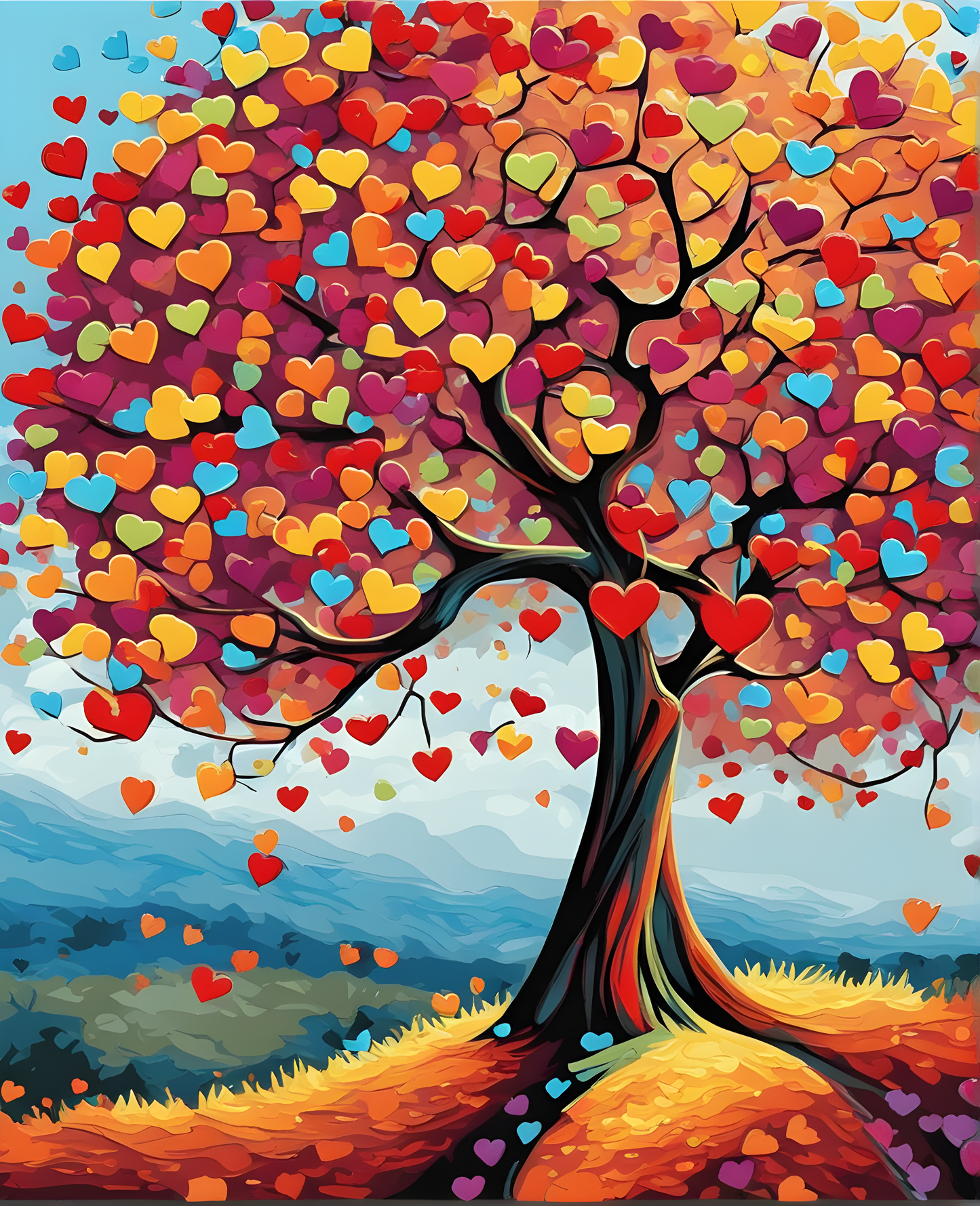 Tree of Love (1) - Van-Go Paint-By-Number Kit
