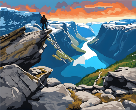 Amazing Places OD (328) - Trolltunga, Norway - Van-Go Paint-By-Number Kit