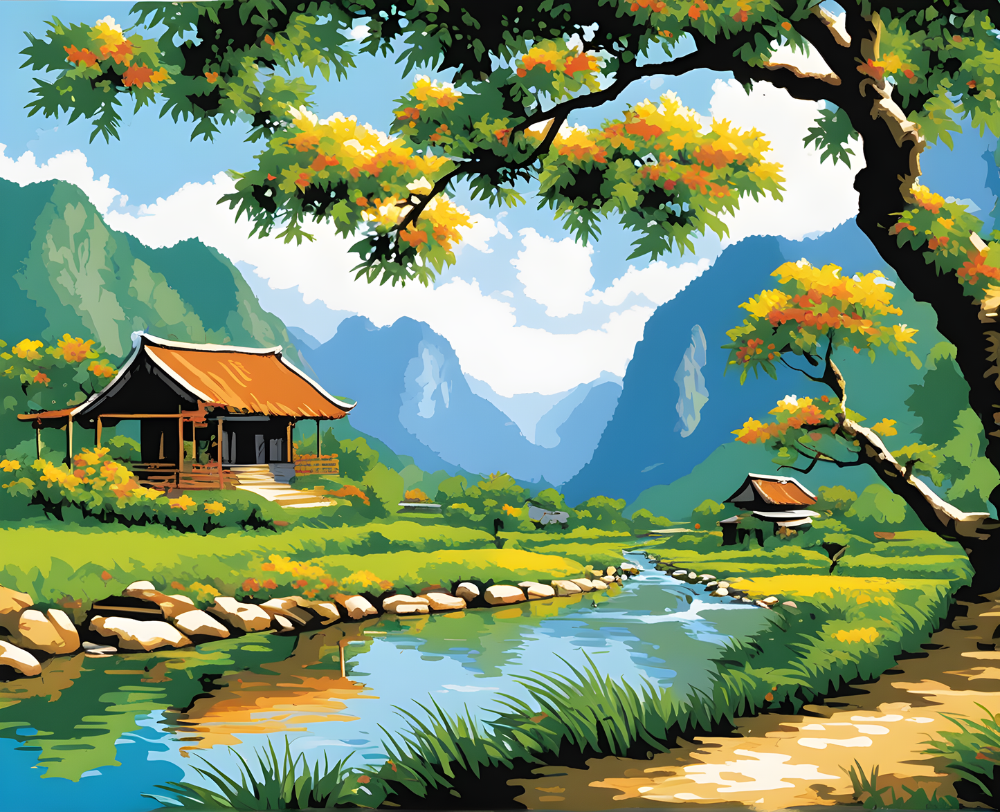 Amazing Places OD (330) - Tu Le Valley, Vietnam - Van-Go Paint-By-Number Kit