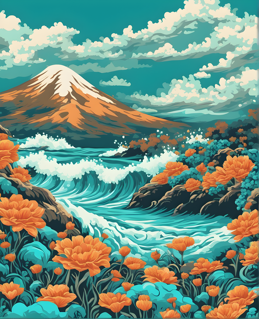 Turquoise Wave PD - Van-Go Paint-By-Number Kit