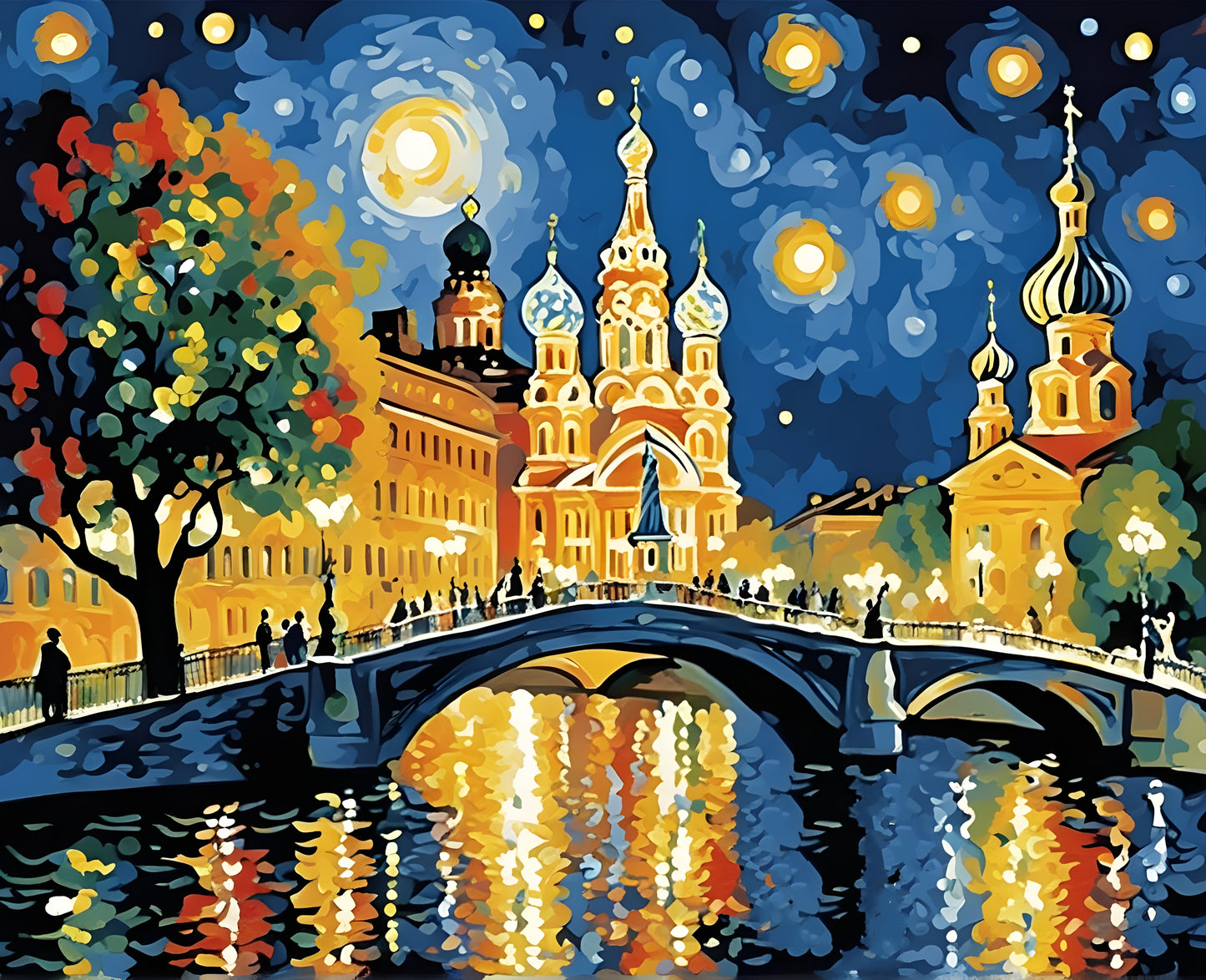 TWINKLING OF THE NIGHT ST. PETERSBURG (1) - Van-Go Paint-By-Number Kit