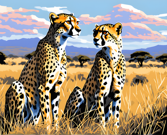 Amazing Places OD (481) - Serengeti National Park, Tanzania - Van-Go Paint-By-Number Kit