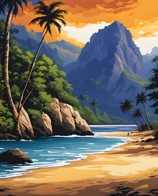 Sri Lanka Collection PD (11) - Ulpotha -  Van-Go Paint-By-Number Kit
