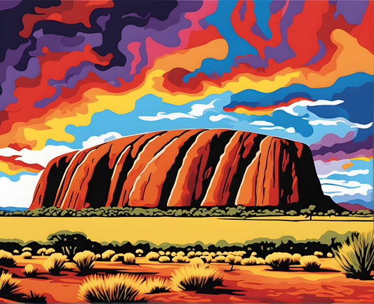 Amazing Places OD (453) - Uluru, Australia - Van-Go Paint-By-Number Kit