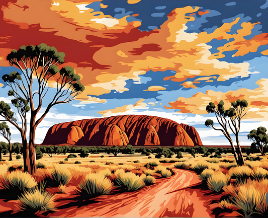 Amazing Places OD (454) - Uluru, Australia - Van-Go Paint-By-Number Kit