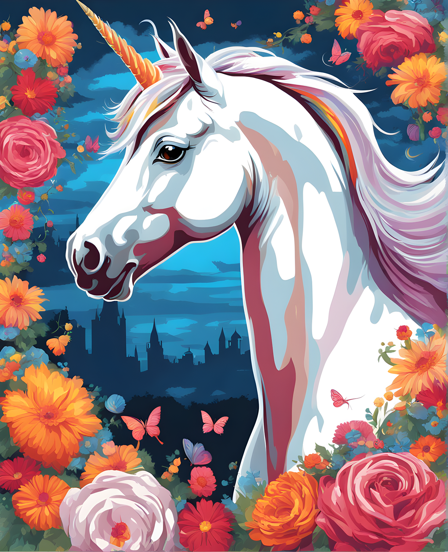 Unicorn Collection PD (25) - Van-Go Paint-By-Number Kit