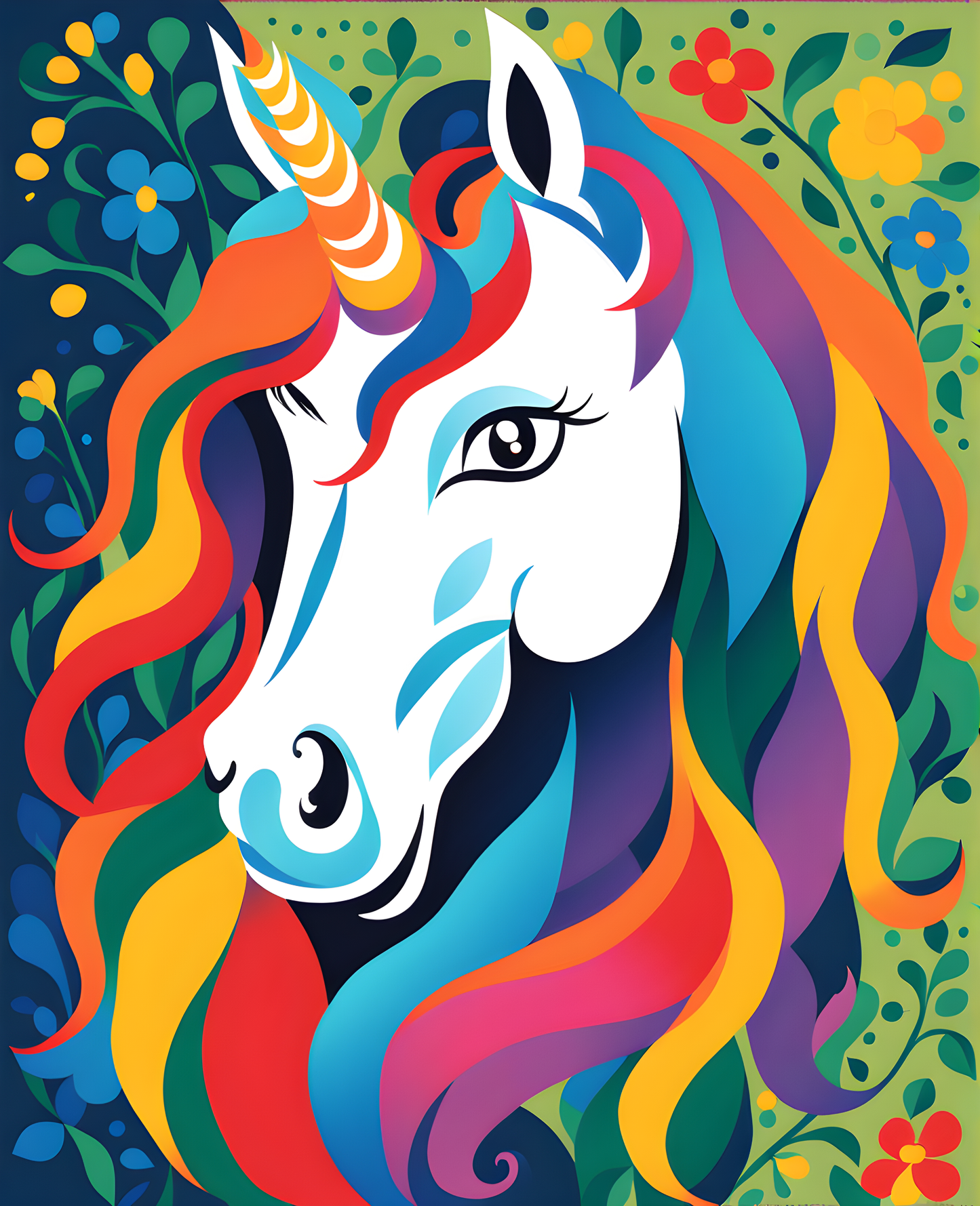 Unicorn Collection PD (15) - Van-Go Paint-By-Number Kit