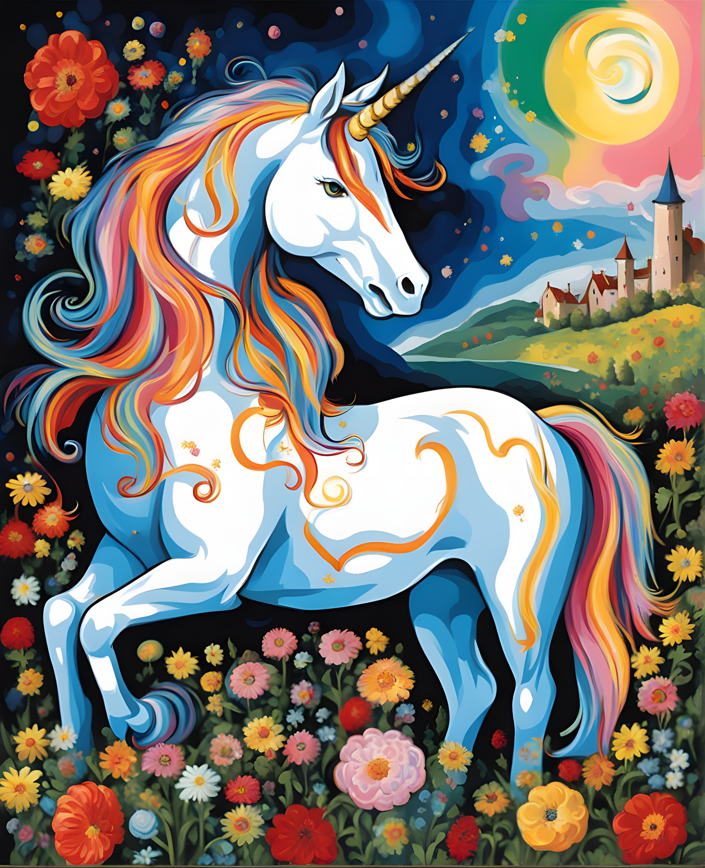 Unicorn Collection PD (14) - Van-Go Paint-By-Number Kit