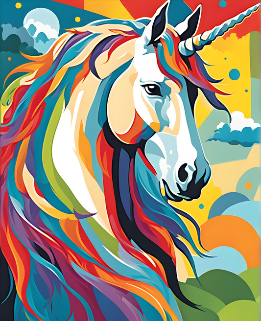 Unicorn Collection PD (24) - Van-Go Paint-By-Number Kit