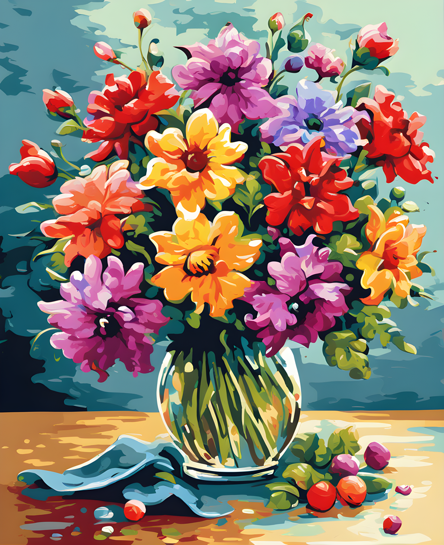 Vacation bouquet - Van-Go Paint-By-Number Kit