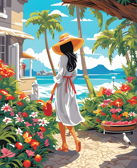 Vacation in Paradise - Van-Go Paint-By-Number Kit