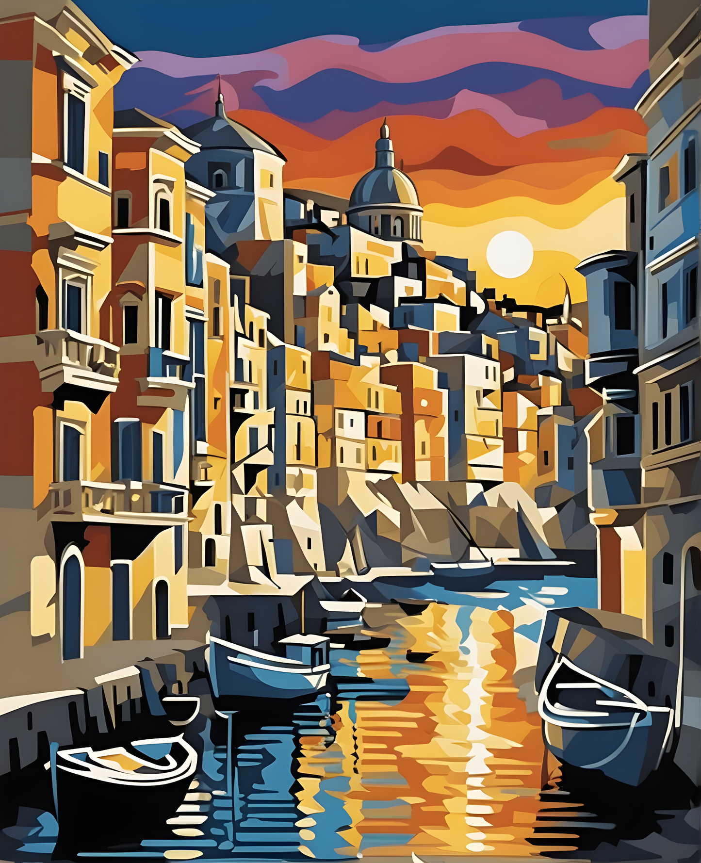 Valletta Twilight - Van-Go Paint-By-Number Kit