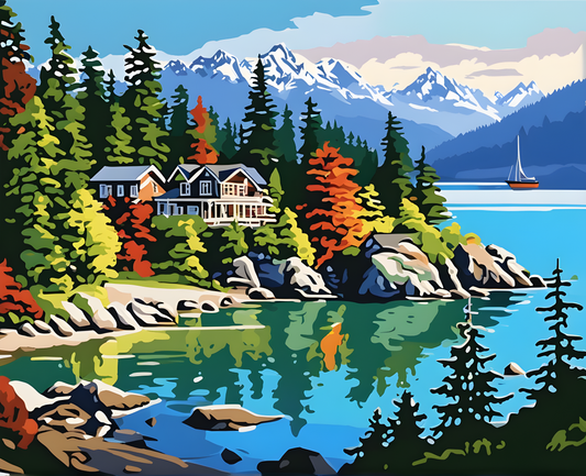 Amazing Places OD (457) - Vancouver Island, Canada - Van-Go Paint-By-Number Kit