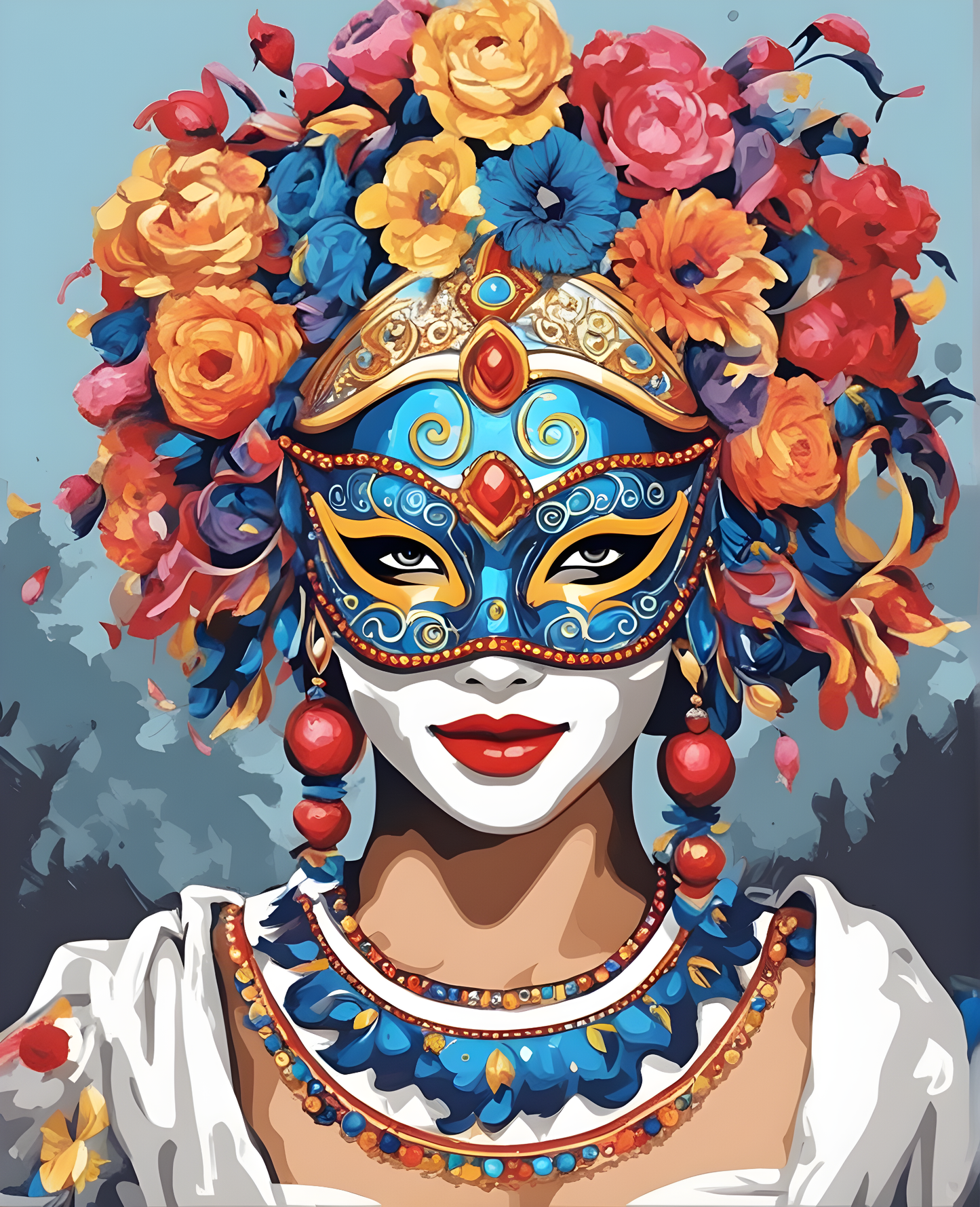 Venetian Mask (7) - Van-Go Paint-By-Number Kit
