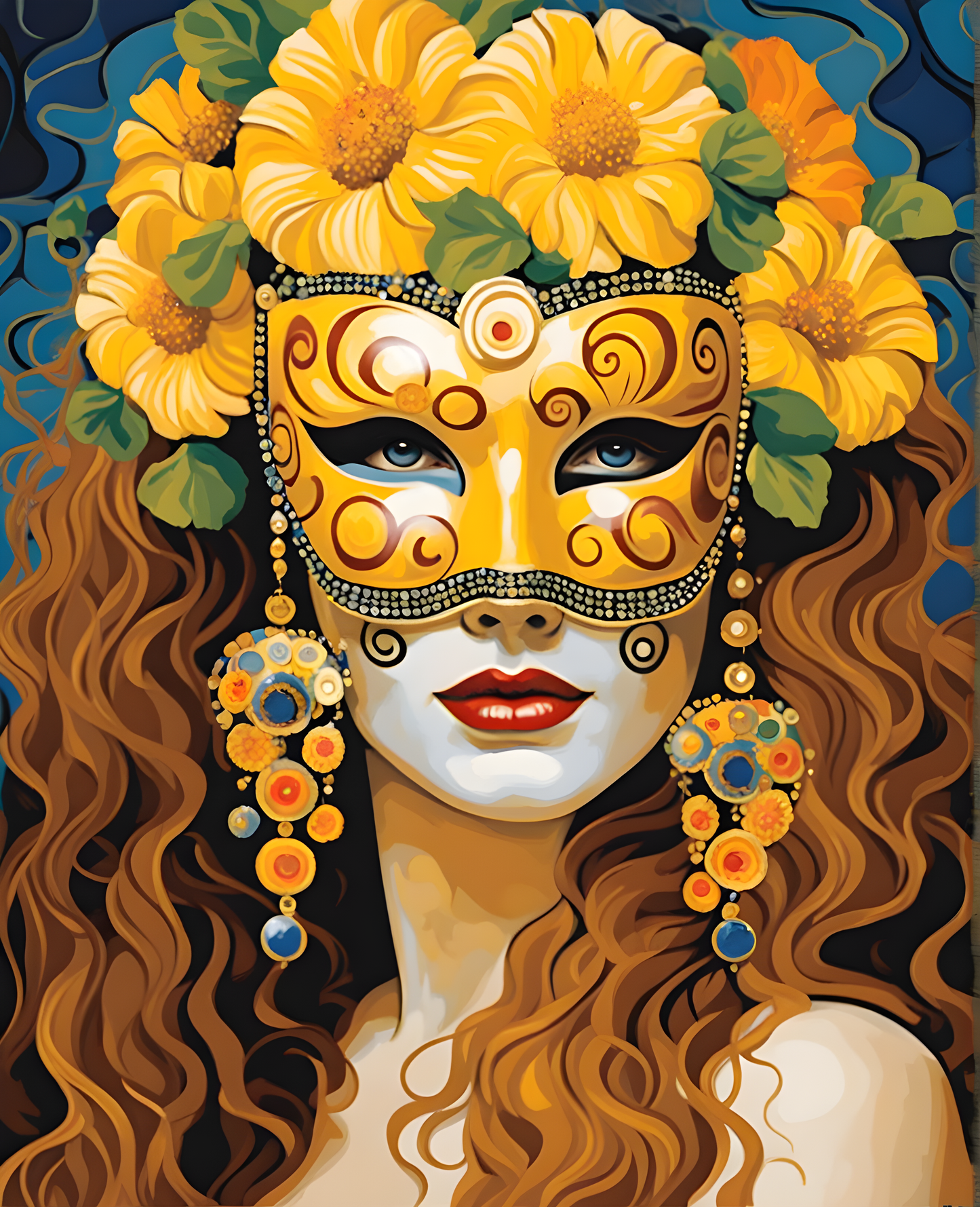 Venetian Mask (22) - Van-Go Paint-By-Number Kit