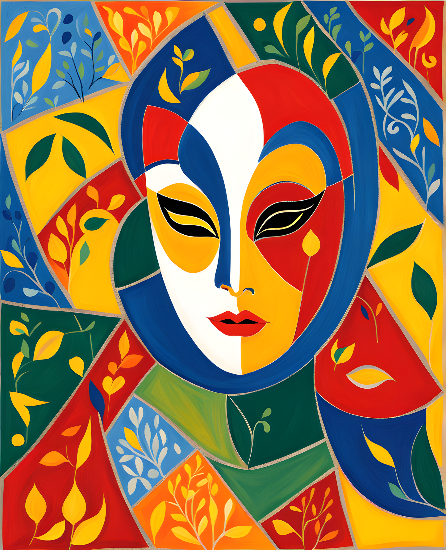 Venetian Mask (21) - Van-Go Paint-By-Number Kit