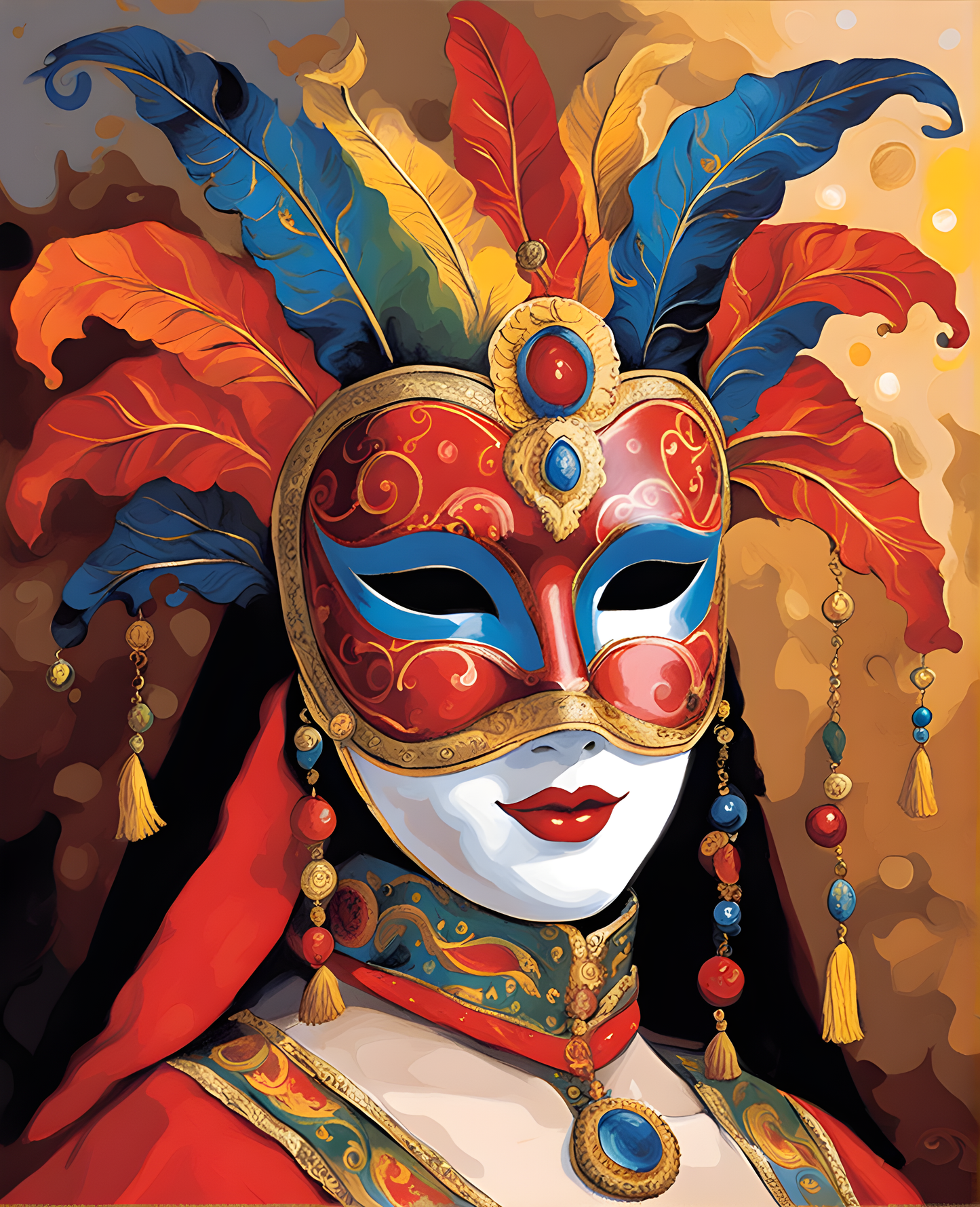 Venetian Mask (15) - Van-Go Paint-By-Number Kit