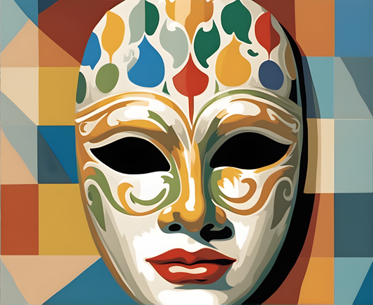 Venetian Mask (1) - Van-Go Paint-By-Number Kit