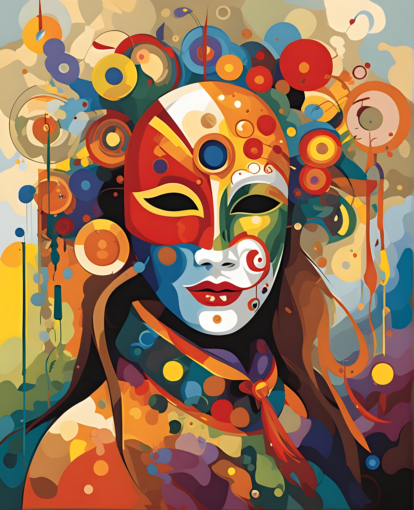 Venetian Mask (14) - Van-Go Paint-By-Number Kit