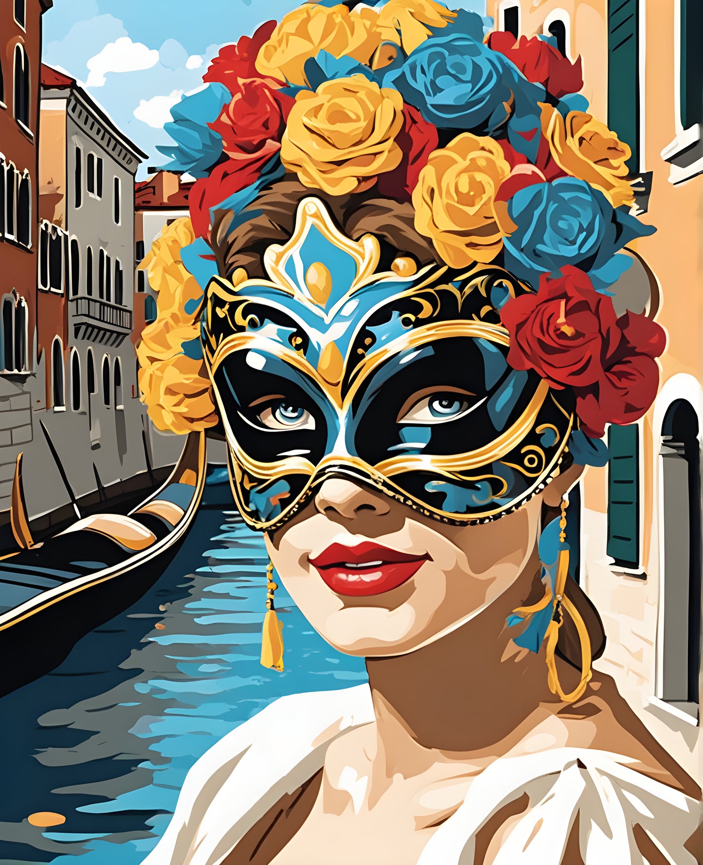 Venetian Mask (13) - Van-Go Paint-By-Number Kit