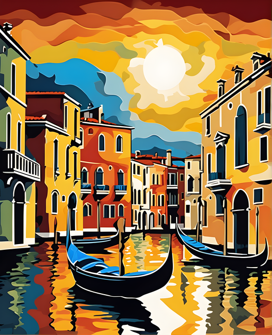 Venetian Sunset - Van-Go Paint-By-Number Kit