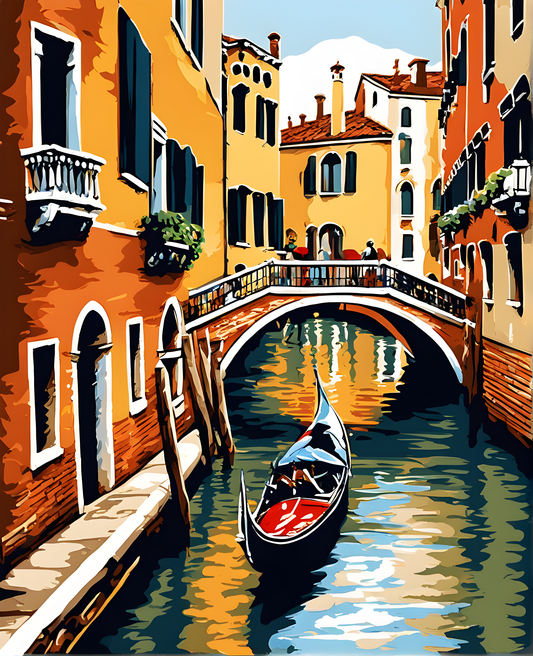 Venice Bridge - Van-Go Paint-By-Number Kit