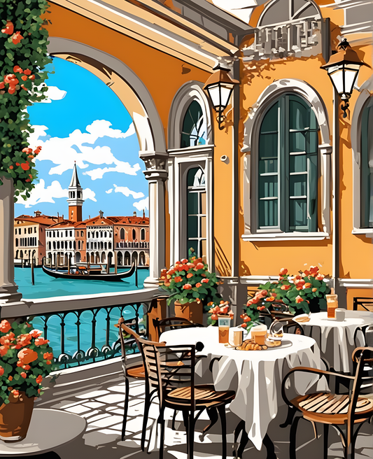 Venice Cafe PD (1) - Van-Go Paint-By-Number Kit