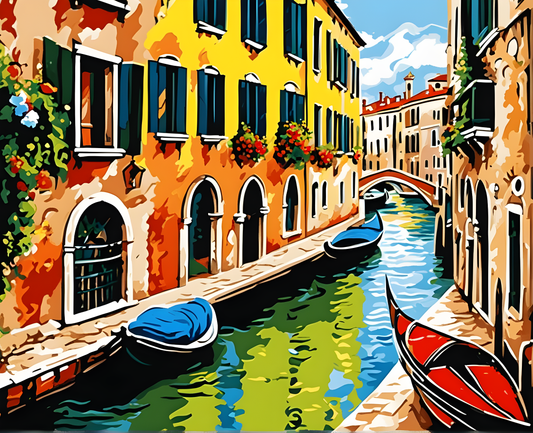 Venice Water Town - Van-Go Paint-By-Number Kit