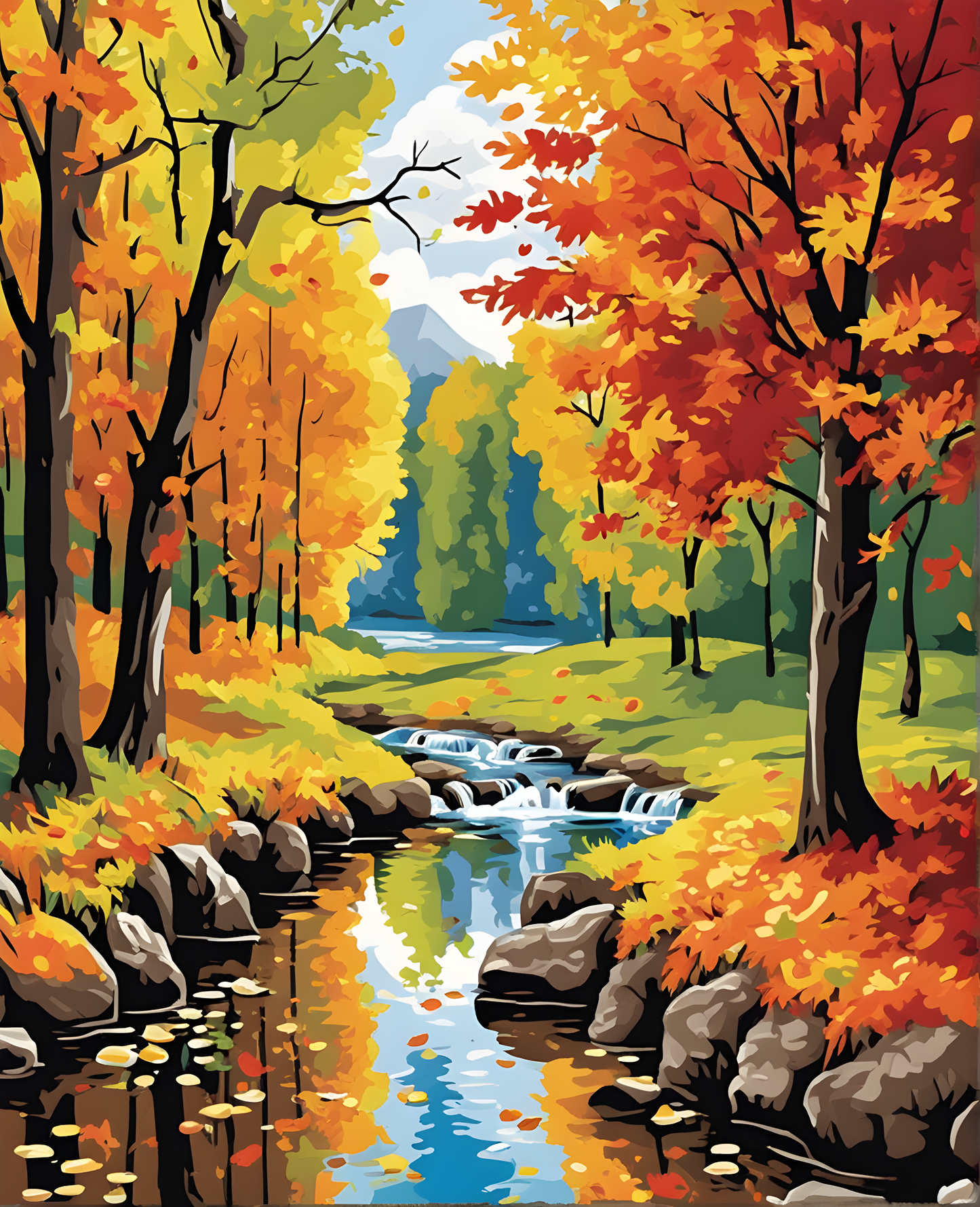 Vibrant Autumn - Van-Go Paint-By-Number Kit