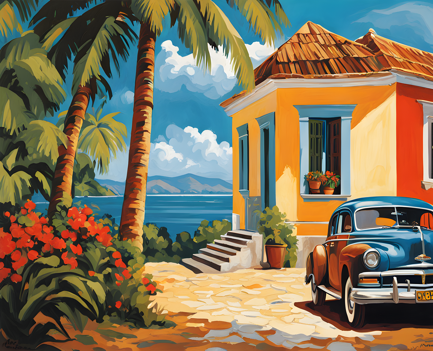 Cuba Collection (8) - Vintage Cuba - Van-Go Paint-By-Number Kit