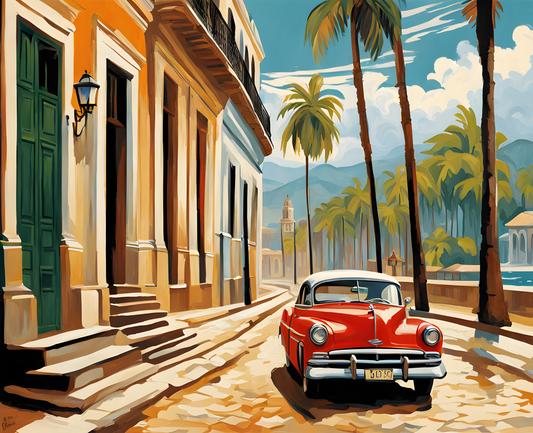 Cuba Collection (7) - Vintage Havana - Van-Go Paint-By-Number Kit