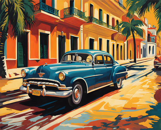 Cuba Collection (3) - Vintage Havana - Van-Go Paint-By-Number Kit